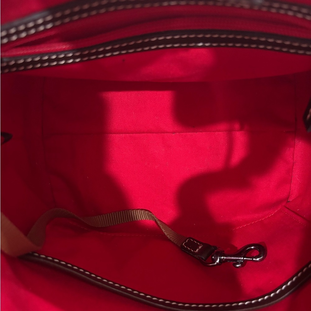 Dooney & Bourke Houndstooth Drawstring Crossbody Bucket Bag - Picture 11 of 14